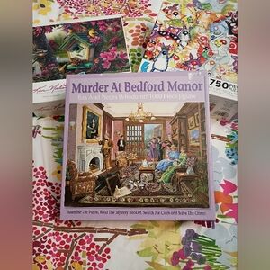 3 Puzzles Murder at Bedford Manor, One Hundred Cats & A Fish, Springtime Beauty